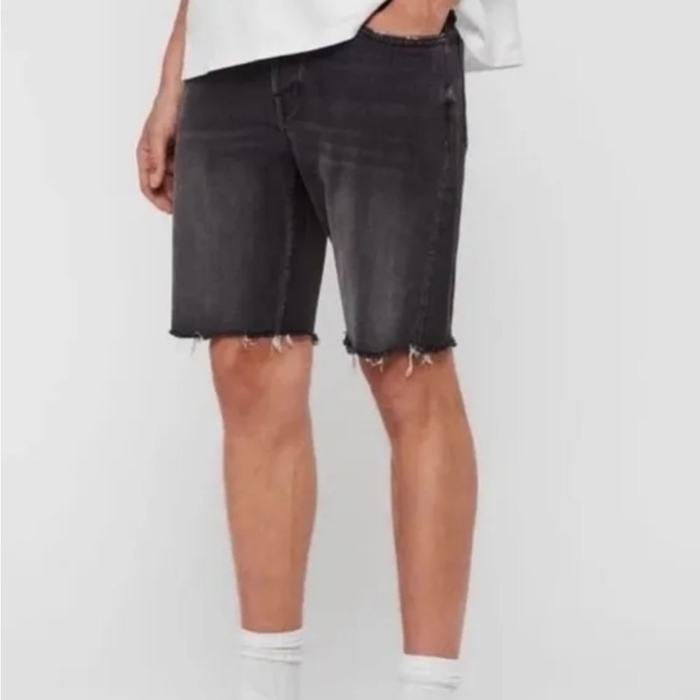All Saints Switch Men’s Skinny Raw Hem Shorts New With Tags - Picture 1 of 6